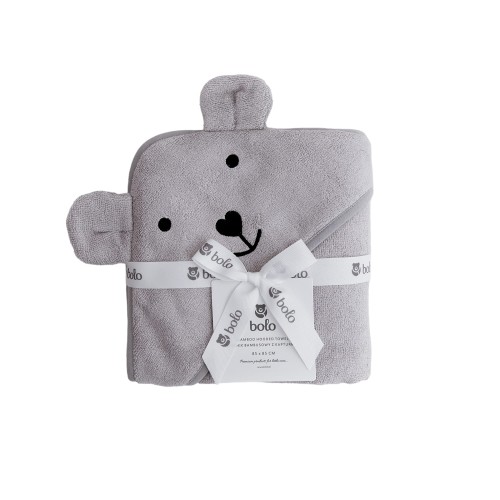 Ręcznik bambusowy z kapturkiem Bolo szary_2.jpeg